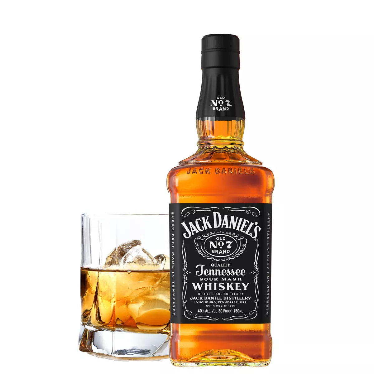 Jack Daniel's Old No. 7 Tennessee Whiskey - 750ml Bottle